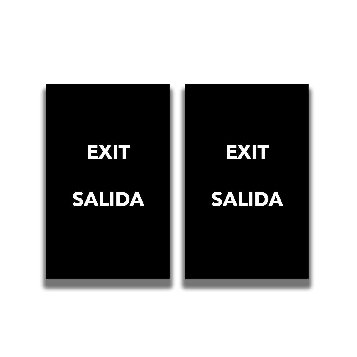 2 - Sided Sign - 'EXIT/SALIDA' - Crowd Control Warehouse