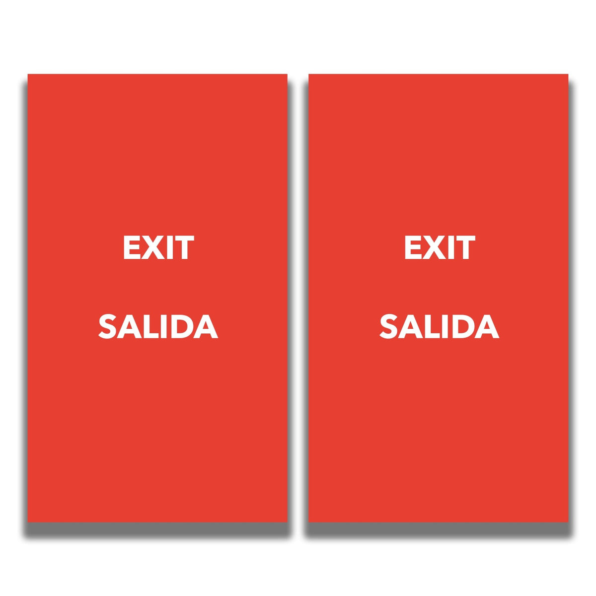 2 - Sided Sign - 'EXIT/SALIDA' - Crowd Control Warehouse