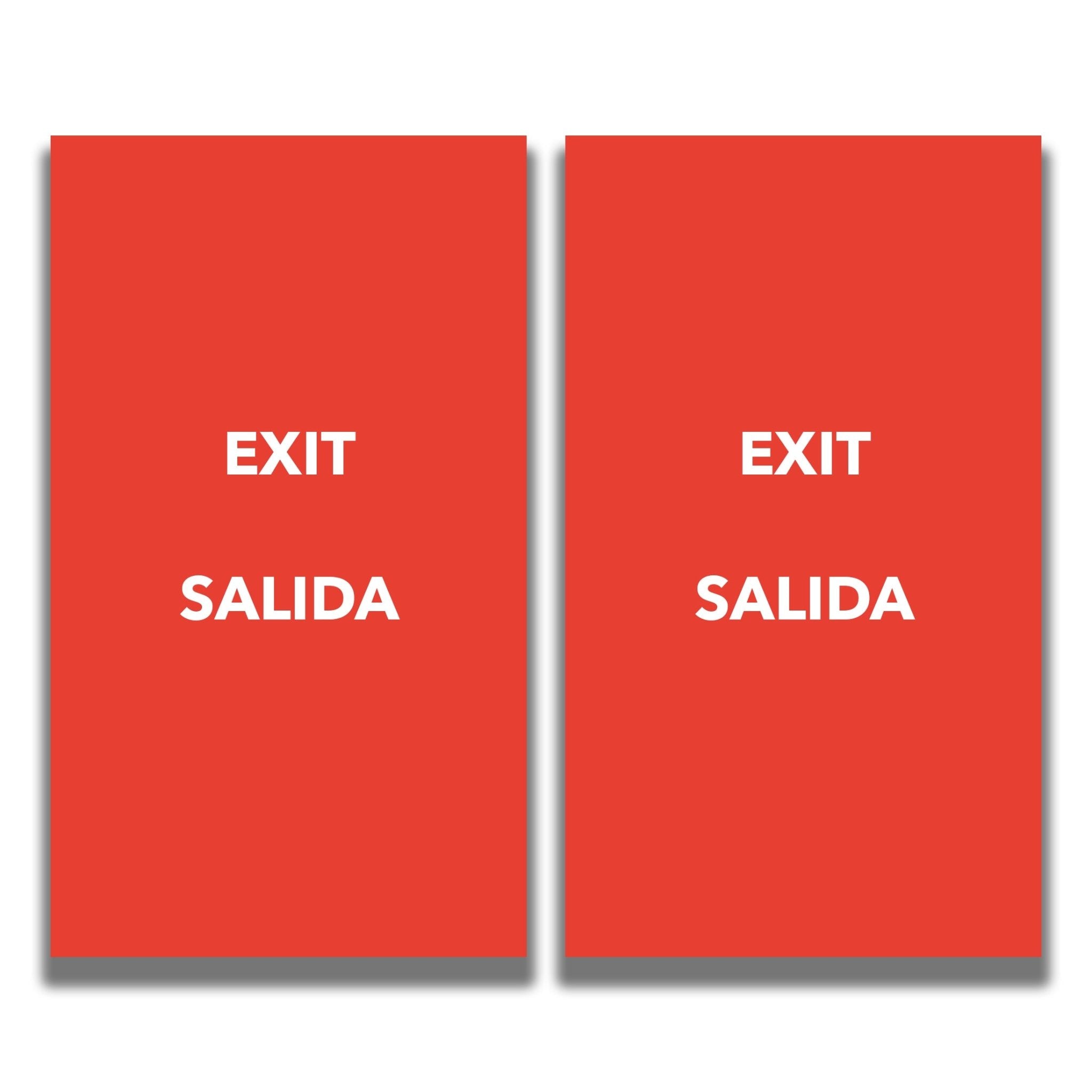 2 - Sided Sign - 'EXIT/SALIDA' - Crowd Control Warehouse