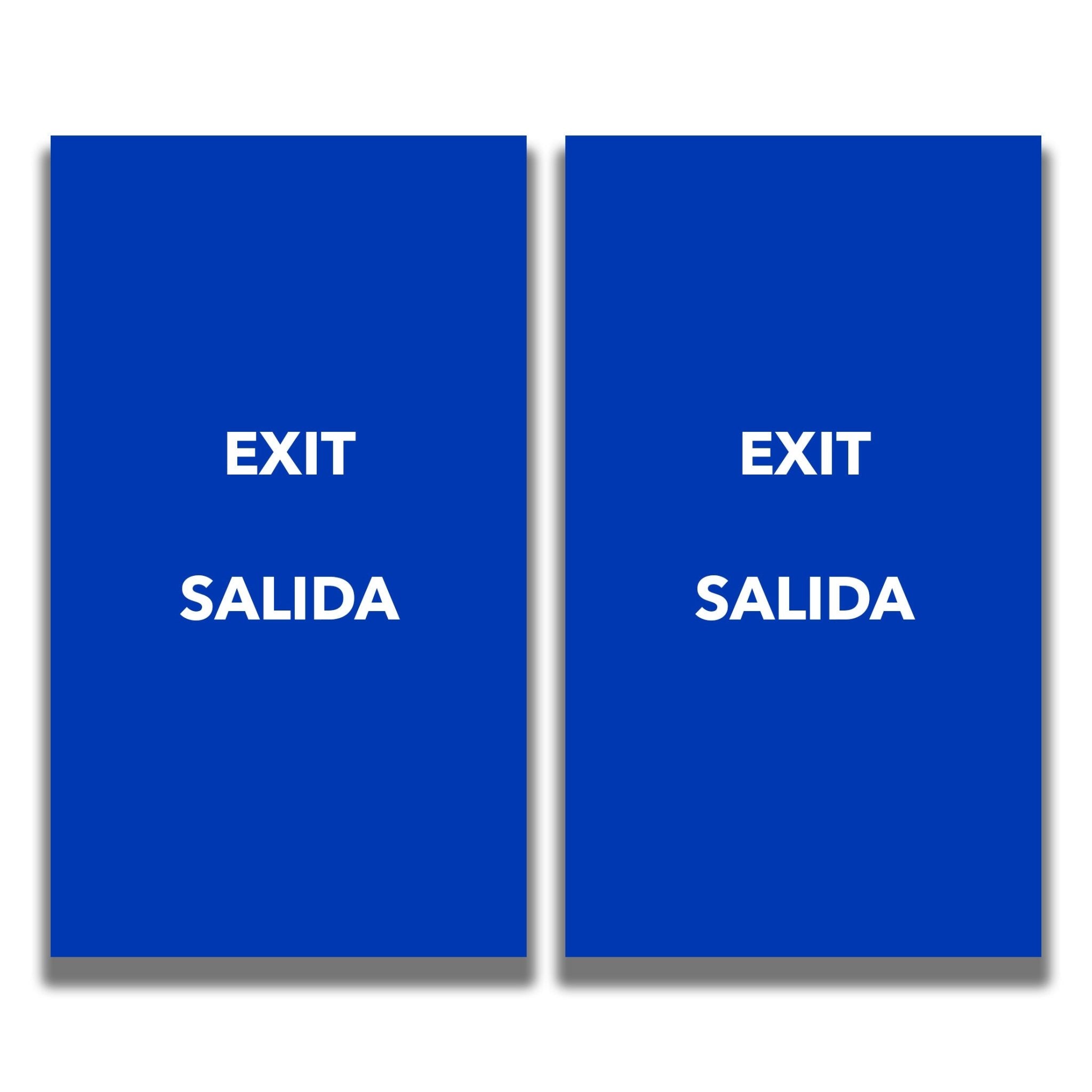 2 - Sided Sign - 'EXIT/SALIDA' - Crowd Control Warehouse