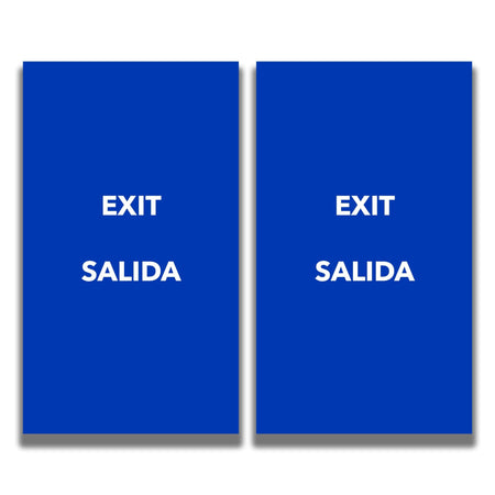 2 - Sided Sign - 'EXIT/SALIDA' - Crowd Control Warehouse