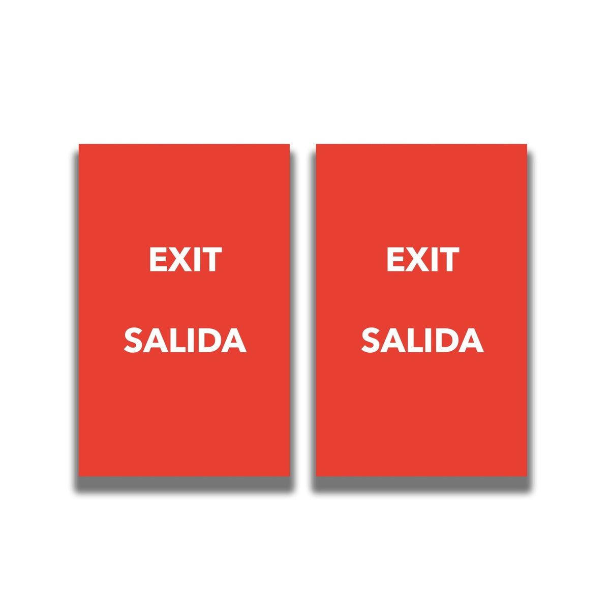2 - Sided Sign - 'EXIT/SALIDA' - Crowd Control Warehouse