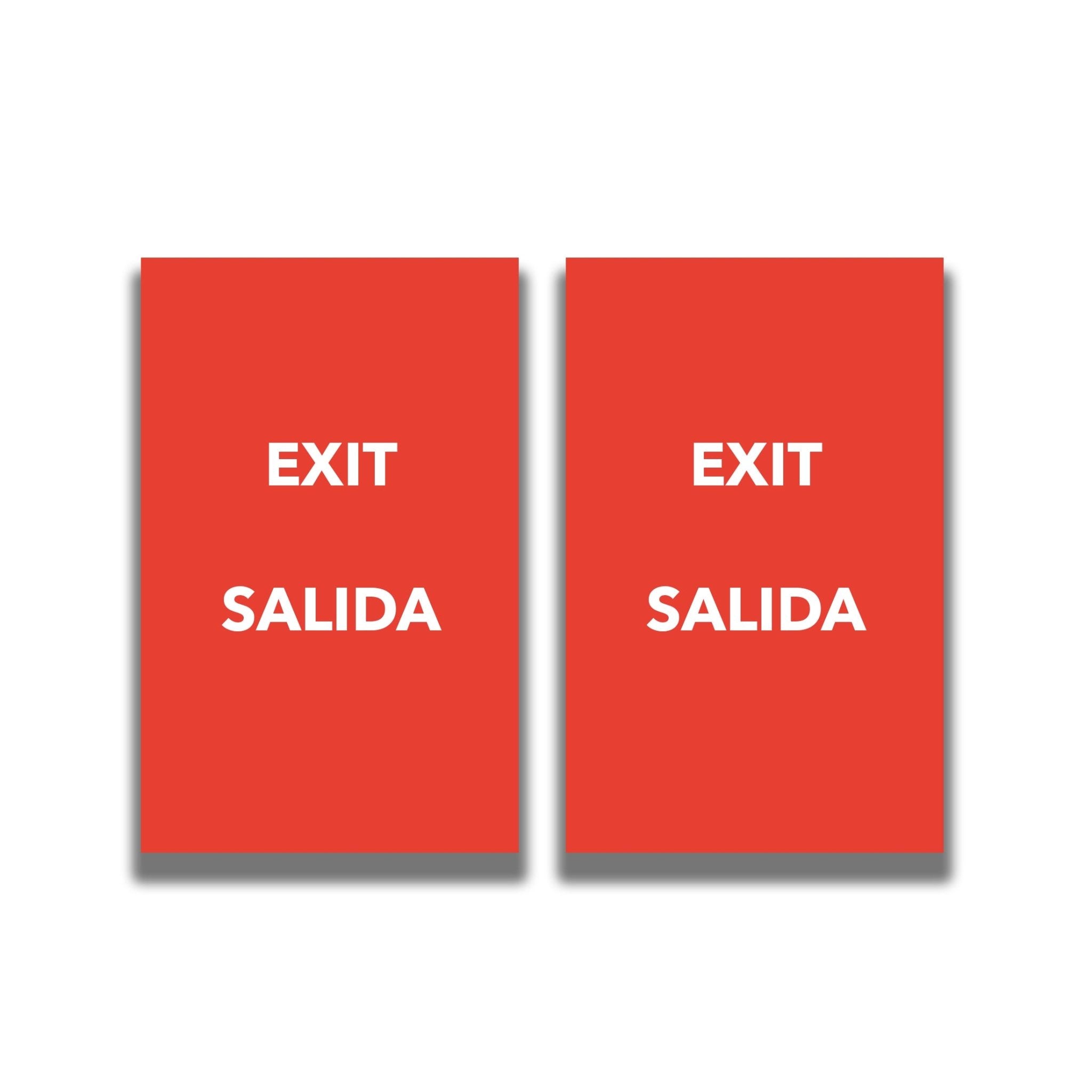 2 - Sided Sign - 'EXIT/SALIDA' - Crowd Control Warehouse
