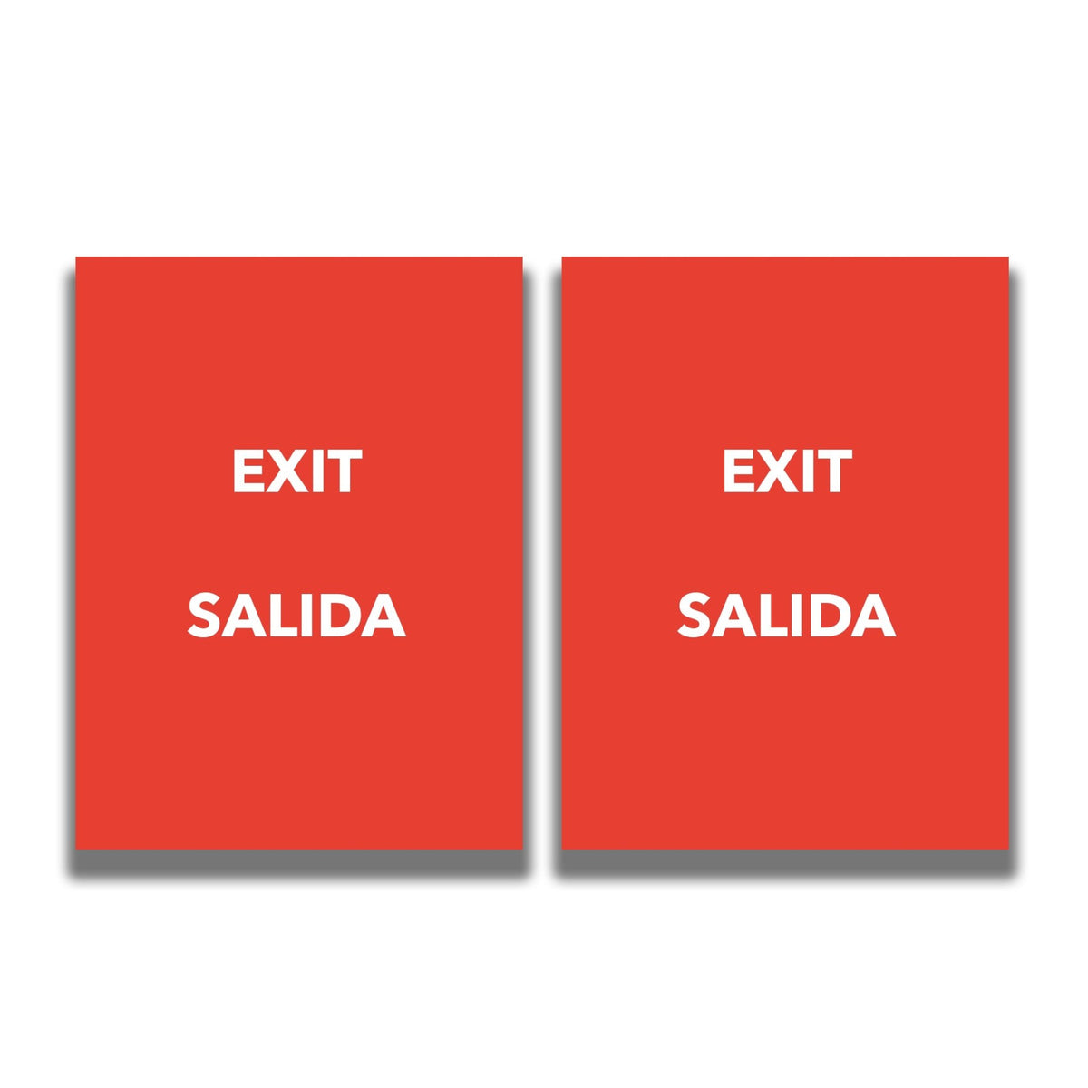 2 - Sided Sign - 'EXIT/SALIDA' - Crowd Control Warehouse