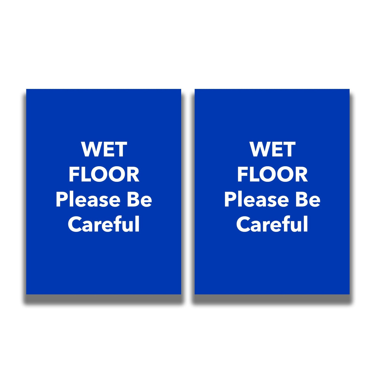 2 - Sided Sign - 'WET FLOOR Please Be Careful' - Crowd Control Warehouse