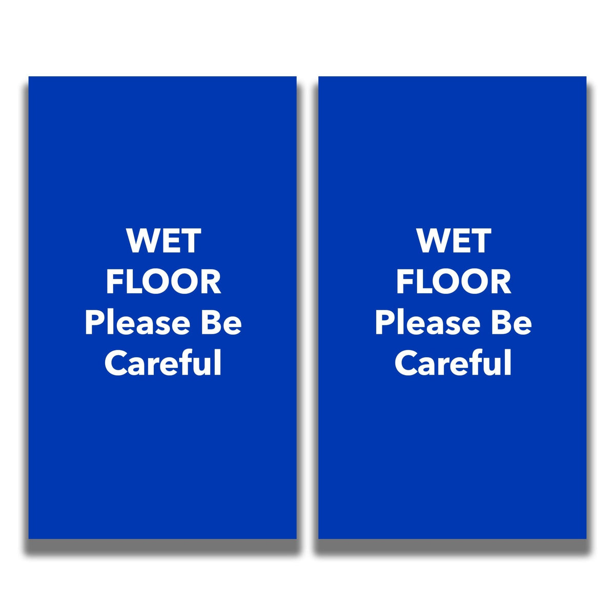 2 - Sided Sign - 'WET FLOOR Please Be Careful' - Crowd Control Warehouse