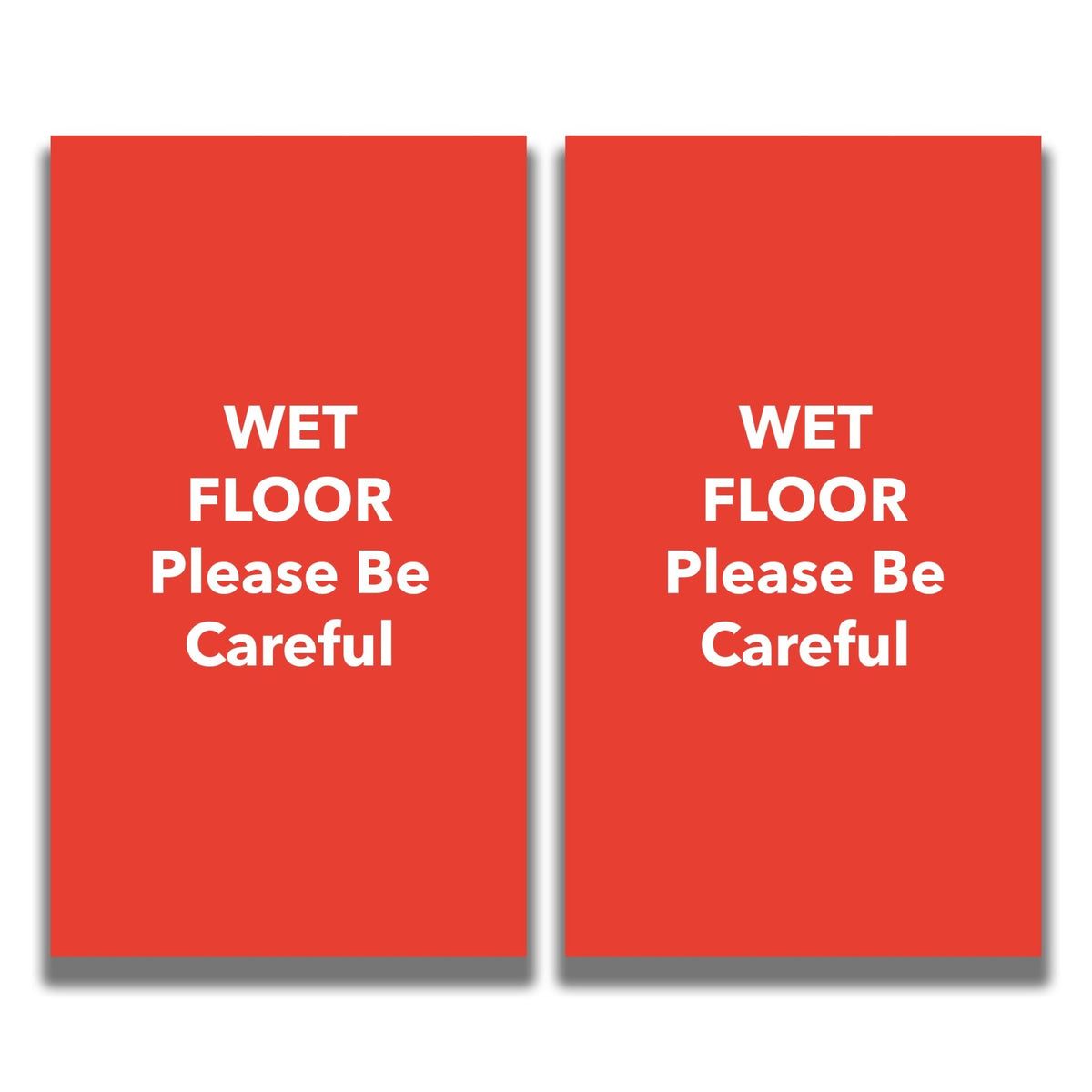 2 - Sided Sign - 'WET FLOOR Please Be Careful' - Crowd Control Warehouse