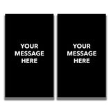 2 - Sided Sign - 'Your Custom Message' - Crowd Control Warehouse