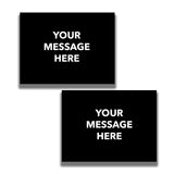 2 - Sided Sign - 'Your Custom Message' - Crowd Control Warehouse