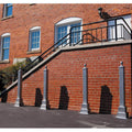 Hampton Square Decorative Bollard - 1 Chain Loop - 4 Ft.