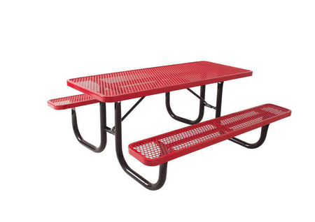 238 Extra Heavy - Duty Picnic Table - Diamond Pattern - Crowd Control Warehouse