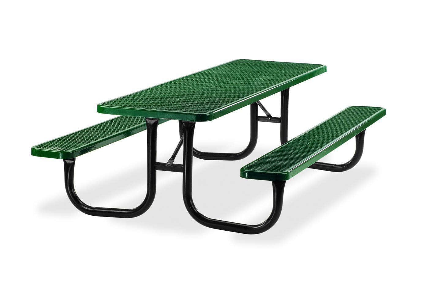 238 Extra Heavy - Duty Picnic Table - Diamond Pattern - Crowd Control Warehouse