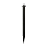 2.5 in. Ground Pole Stake Ball Top Stanchion - Crowd Control Warehouse