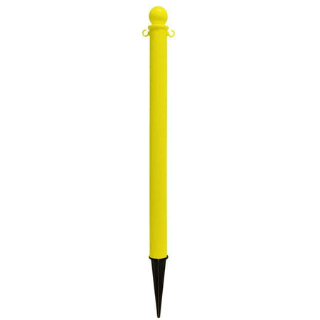 2.5 in. Ground Pole Stake Ball Top Stanchion - Crowd Control Warehouse