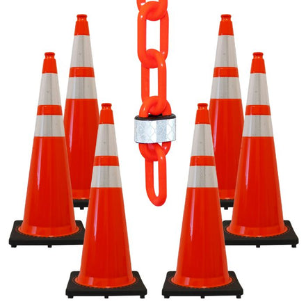 PVC Traffic Cone by Crowd Control Warehouse