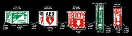 3-Way Fire Extinguisher Sign