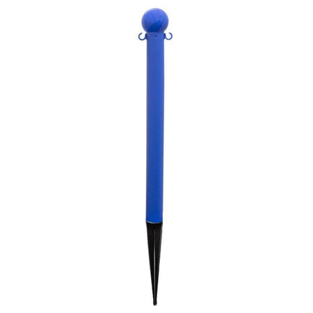 3 in. Ground Pole Stake Ball Top Stanchion - Crowd Control Warehouse
