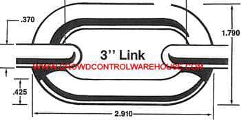 3 - inch Plastic Chain - Crowd Control Warehouse