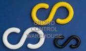 3.0 in. Plastic Chain 'S' Connecting End (10 Pack) - Crowd Control Warehouse