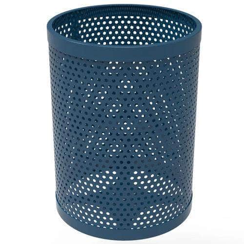 32 Gallon Trash Receptacle - Circular Pattern - Crowd Control Warehouse