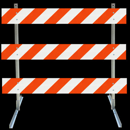 Angle Iron Type III Steel Traffic Barricade