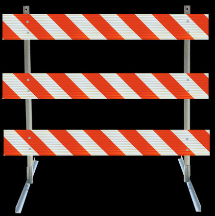 Angle Iron Type III Steel Traffic Barricade