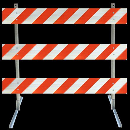 Angle Iron Type III Steel Traffic Barricade