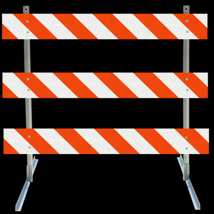 Angle Iron Type III Steel Traffic Barricade