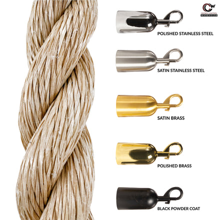 Heavy-Duty Poly Hemp Ropes - Montour Line - Crowd Control Warehouse