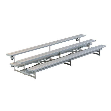 Tip & Roll Aluminum Portable Bleachers - 3 Rows