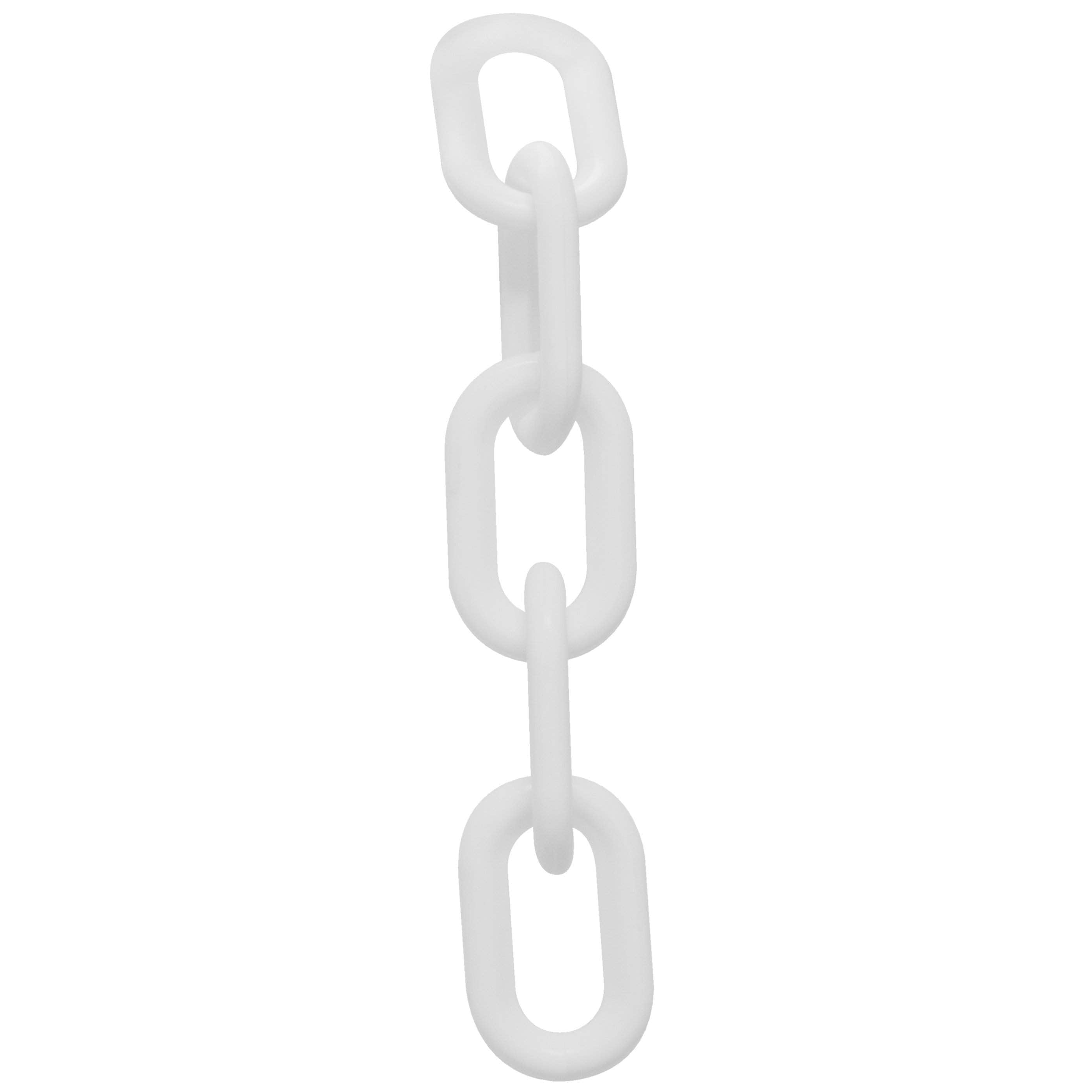 1ft Pure White Plastic Chain Links, 31 X 19mm, Bulk Wholesale