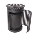 Classic Swing Door Trash Receptacle - 36 Gallon Capacity