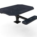 Octagon Pedestal Picnic Table with 2 ADA Seats - Circular Pattern - 46 In.