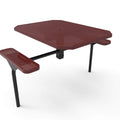 Octagon Nexus Pedestal Picnic Table with 2 ADA Seats - Circular Pattern - 46 In.