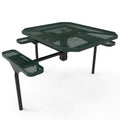 Octagon Nexus Pedestal Picnic Table with ADA Accessible Seating - Diamond Pattern - 46 In.