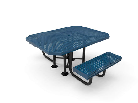 Octagon Rolled Portable Table - Circular Pattern