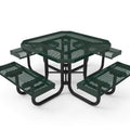 Octagon Rolled Portable Table - Diamond Pattern