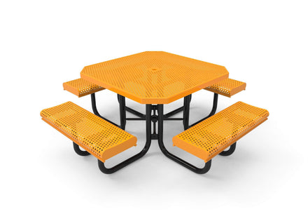 Octagon Rolled Portable Table - Circular Pattern