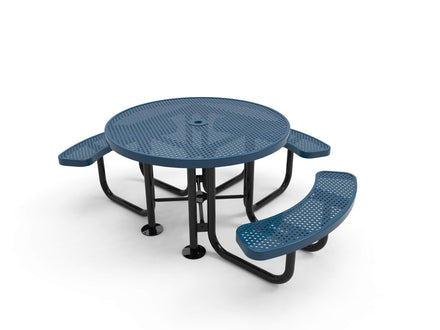 Round Portable Table - Circular Pattern