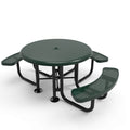 Round Smooth Top Portable Table - Circular Pattern