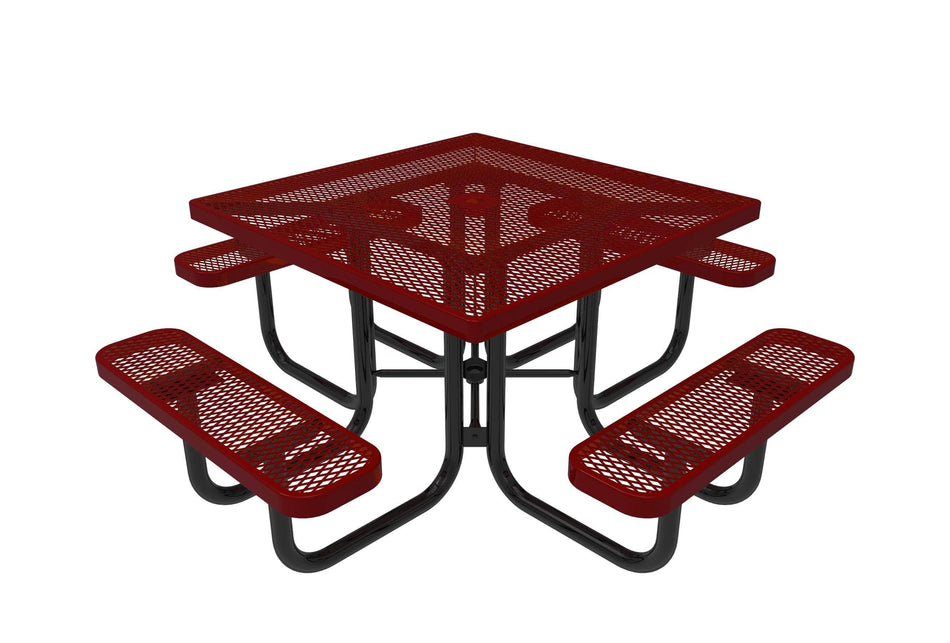 Square Portable Table - Diamond Pattern