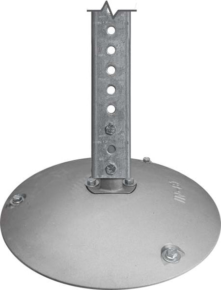 4ft Green Uchannel Sign Stand with 15" Aluminum Base - Crowd Control Warehouse