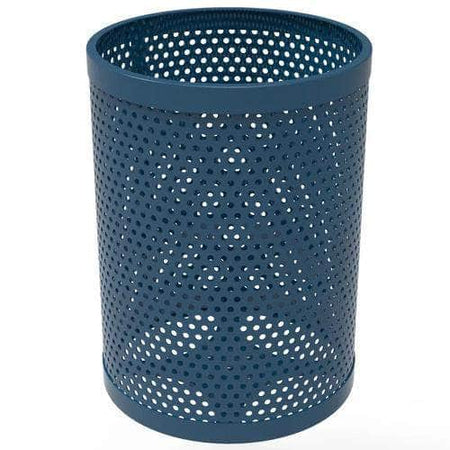 55 Gallon Trash Receptacle - Circular Pattern - Crowd Control Warehouse