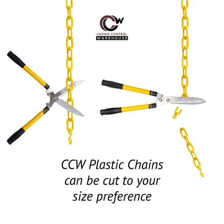 Plastic Chain, 2.0 inch links, Standard Colors from Montour Line