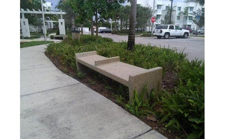 6 Ft Skateboard Prevention Park Bench with 2 Seats - Crowd Control Warehouse