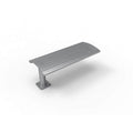 Phoenix Cantilever Park Bench - Horizontal Slatted Steel