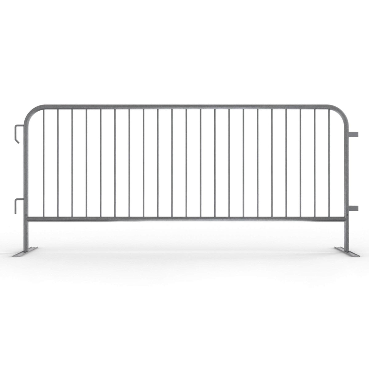 6.5 Ft Hot - Dipped Galvanized Steel Barricade - Crowd Control Warehouse