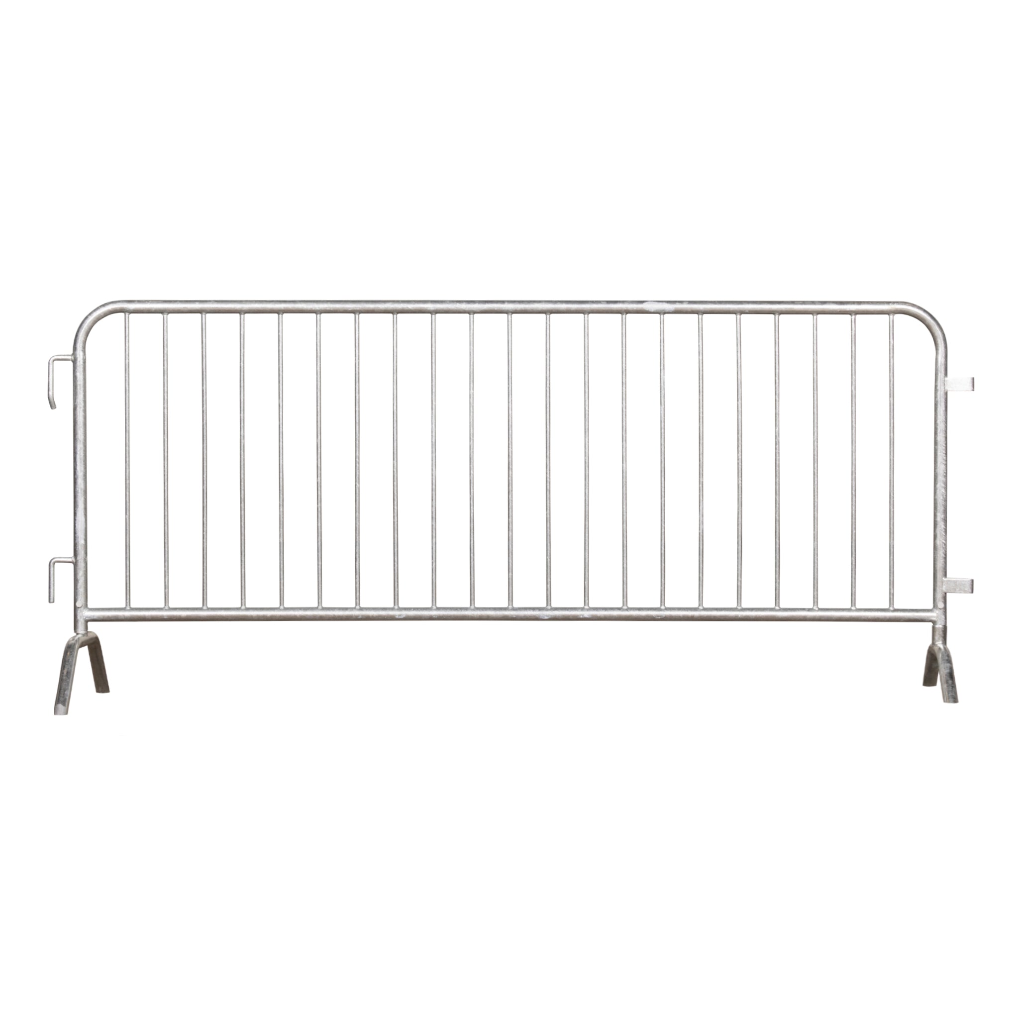 6.5 Ft Hot - Dipped Galvanized Steel Barricade - Crowd Control Warehouse