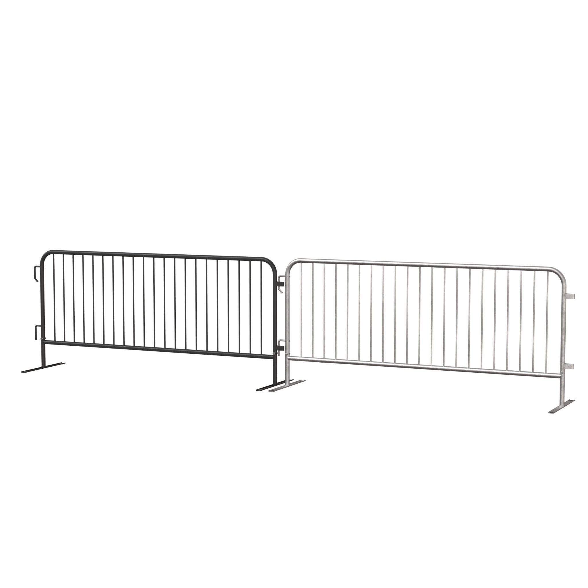 6.5 Ft Hot - Dipped Galvanized Steel Barricade - Crowd Control Warehouse