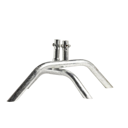 6.5 Ft Hot - Dipped Galvanized Steel Barricade - Crowd Control Warehouse